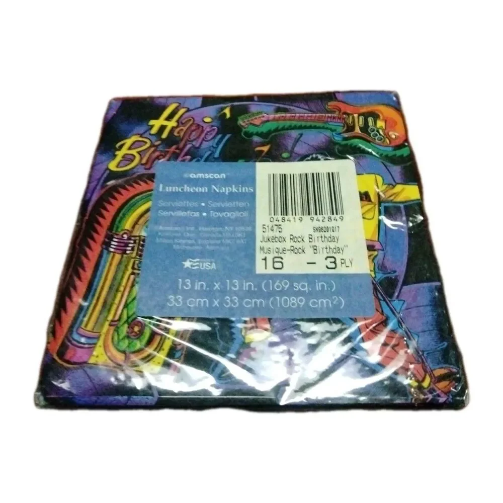 Rock N Roll Theme Birthday Party Supplies Bundle -New!